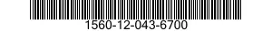 1560-12-043-6700  1560120436700 120436700