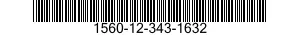 1560-12-343-1632 WEB,STRUCTURAL COMPONENT,AIRCRAFT 1560123431632 123431632