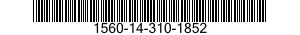 1560-14-310-1852  1560143101852 143101852