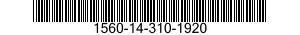 1560-14-310-1920  1560143101920 143101920