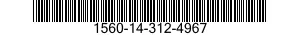 1560-14-312-4967 ANCHOR STRAP 1560143124967 143124967