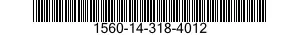 1560-14-318-4012  1560143184012 143184012