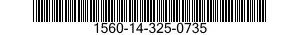 1560-14-325-0735  1560143250735 143250735