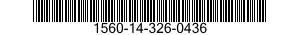 1560-14-326-0436  1560143260436 143260436