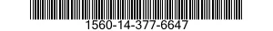 1560-14-377-6647  1560143776647 143776647