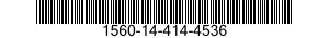 1560-14-414-4536 SUPPORT,STRUCTURAL COMPONENT,AIRCRAFT 1560144144536 144144536