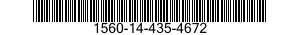 1560-14-435-4672 SUPPORT,STRUCTURAL COMPONENT,AIRCRAFT 1560144354672 144354672