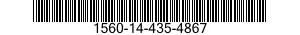 1560-14-435-4867 SUPPORT,STRUCTURAL COMPONENT,AIRCRAFT 1560144354867 144354867