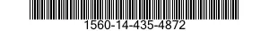 1560-14-435-4872 SUPPORT,STRUCTURAL COMPONENT,AIRCRAFT 1560144354872 144354872