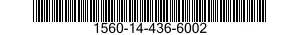 1560-14-436-6002 SUPPORT,STRUCTURAL COMPONENT,AIRCRAFT 1560144366002 144366002