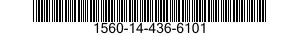 1560-14-436-6101 SUPPORT,STRUCTURAL COMPONENT,AIRCRAFT 1560144366101 144366101
