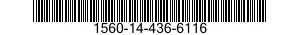 1560-14-436-6116 SUPPORT,STRUCTURAL COMPONENT,AIRCRAFT 1560144366116 144366116