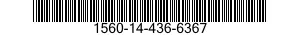 1560-14-436-6367 FITTING,STRUCTURAL COMPONENT,AIRCRAFT 1560144366367 144366367