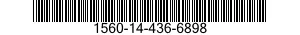 1560-14-436-6898 SUPPORT,STRUCTURAL COMPONENT,AIRCRAFT 1560144366898 144366898