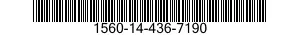 1560-14-436-7190 SUPPORT,STRUCTURAL COMPONENT,AIRCRAFT 1560144367190 144367190