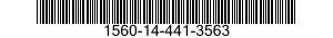 1560-14-441-3563 SUPPORT,STRUCTURAL COMPONENT,AIRCRAFT 1560144413563 144413563