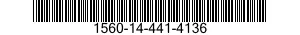 1560-14-441-4136 CHANNEL,AIRCRAFT 1560144414136 144414136