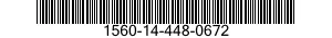 1560-14-448-0672 SUPPORT,STRUCTURAL COMPONENT,AIRCRAFT 1560144480672 144480672