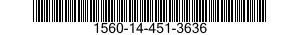 1560-14-451-3636 SUPPORT,STRUCTURAL COMPONENT,AIRCRAFT 1560144513636 144513636