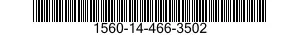 1560-14-466-3502 PATCH,STRUCTURAL COMPONENT,AIRCRAFT 1560144663502 144663502