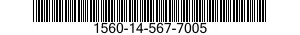 1560-14-567-7005 SUPPORT,STRUCTURAL COMPONENT,AIRCRAFT 1560145677005 145677005