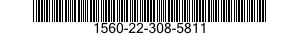1560-22-308-5811 SUPPORT,STRUCTURAL COMPONENT,AIRCRAFT 1560223085811 223085811