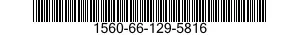 1560-66-129-5816 PLATE,STRUCTURAL,AIRCRAFT 1560661295816 661295816