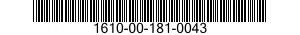 1610-00-181-0043  1610001810043 001810043