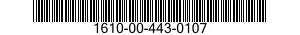 1610-00-443-0107 O-RING 1610004430107 004430107