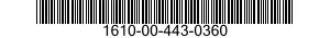 1610-00-443-0360  1610004430360 004430360
