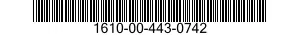 1610-00-443-0742  1610004430742 004430742