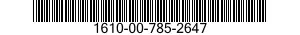 1610-00-785-2647  1610007852647 007852647