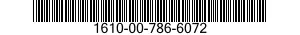 1610-00-786-6072  1610007866072 007866072