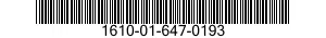 1610-01-647-0193 DEICER,ELECTRICAL,AIRCRAFT 1610016470193 016470193