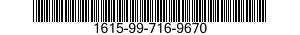 1615-99-716-9670 SWASHPLATE ASSEMBLY 1615997169670 997169670