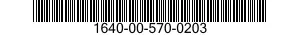 1640-00-570-0203 WIRE ROPE ASSEMBLY,SINGLE LEG 1640005700203 005700203