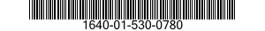 1640-01-530-0780 WIRE ROPE ASSEMBLY,SINGLE LEG,AVIATION 1640015300780 015300780