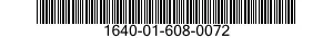 1640-01-608-0072 WIRE ROPE ASSEMBLY,SINGLE LEG,AVIATION 1640016080072 016080072