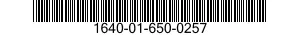 1640-01-650-0257 WIRE ROPE ASSEMBLY,SINGLE LEG,AVIATION 1640016500257 016500257