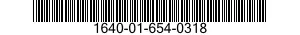 1640-01-654-0318 PULLEY,GROOVE,AVIATION 1640016540318 016540318