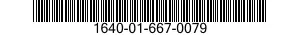1640-01-667-0079 WIRE ROPE ASSEMBLY,SINGLE LEG,AVIATION 1640016670079 016670079