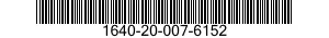 1640-20-007-6152 WIRE ROPE ASSEMBLY,SINGLE LEG,AVIATION 1640200076152 200076152