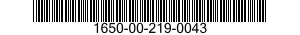 1650-00-219-0043  1650002190043 002190043