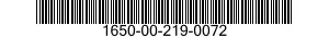 1650-00-219-0072  1650002190072 002190072