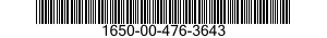 1650-00-476-3643  1650004763643 004763643