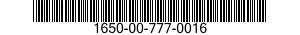 1650-00-777-0016  1650007770016 007770016