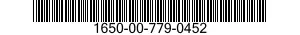 1650-00-779-0452 VALVE,INNER,REGULATING 1650007790452 007790452