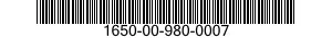 1650-00-980-0007  1650009800007 009800007