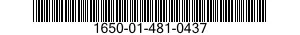 1650-01-481-0437 VALVE,FLUID PRESSURE REGULATING,AIRCRAFT 1650014810437 014810437