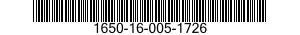 1650-16-005-1726 VALVE,FLUID PRESSURE REGULATING,AIRCRAFT 1650160051726 160051726